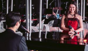 Joaquina cantó junto a Andrea Bocelli en Londres