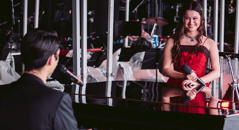 Joaquina cantó junto a Andrea Bocelli en Londres