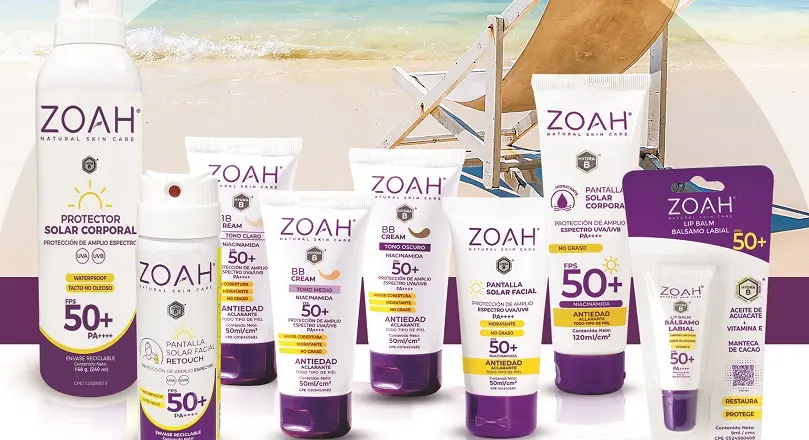 Nuevos protectores solares en aerosol y cremas reparadoras ZOAH para combatir el sol
