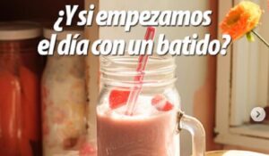 Batido irresistible con Mermelada de Fresa
