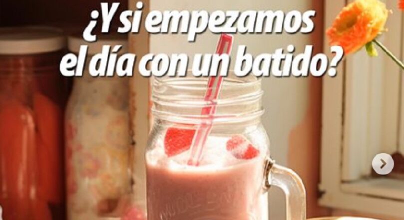 Batido irresistible con Mermelada de Fresa