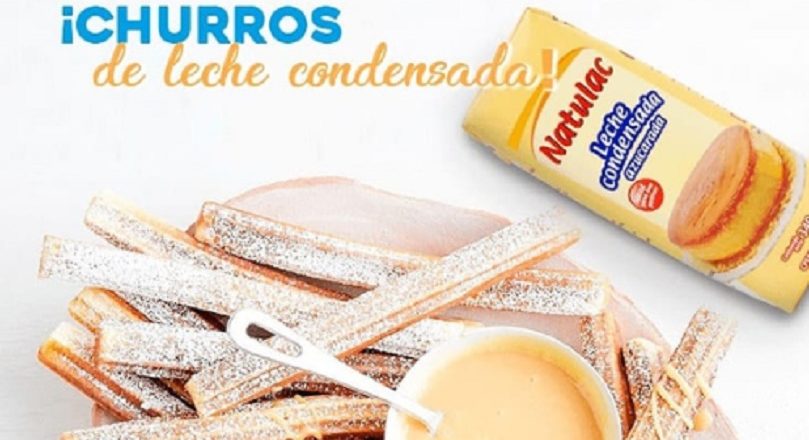 Celebra el Día Mundial del Churro bañado con leche condensada Natulac